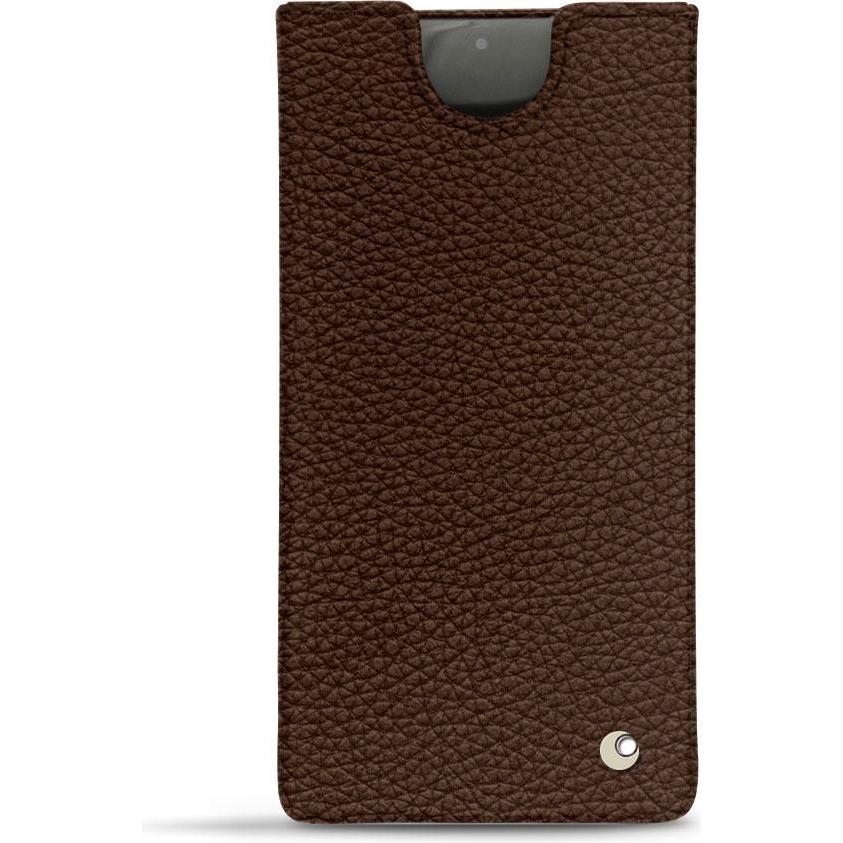 Noreve Lederschutzhülle (Samsung Galaxy Note 10), Smartphone Hülle, Braun