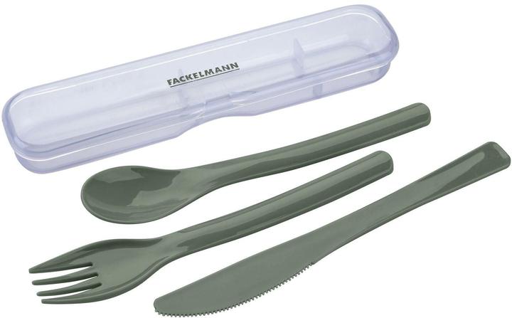 Fackelmann Besteck-Set to go Be The Move 4-teilig, Grün (4 Piece, Cutlery set)