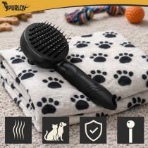Produktbild Purlov Selbstreinigende Haarbürste (Hund, Katze)