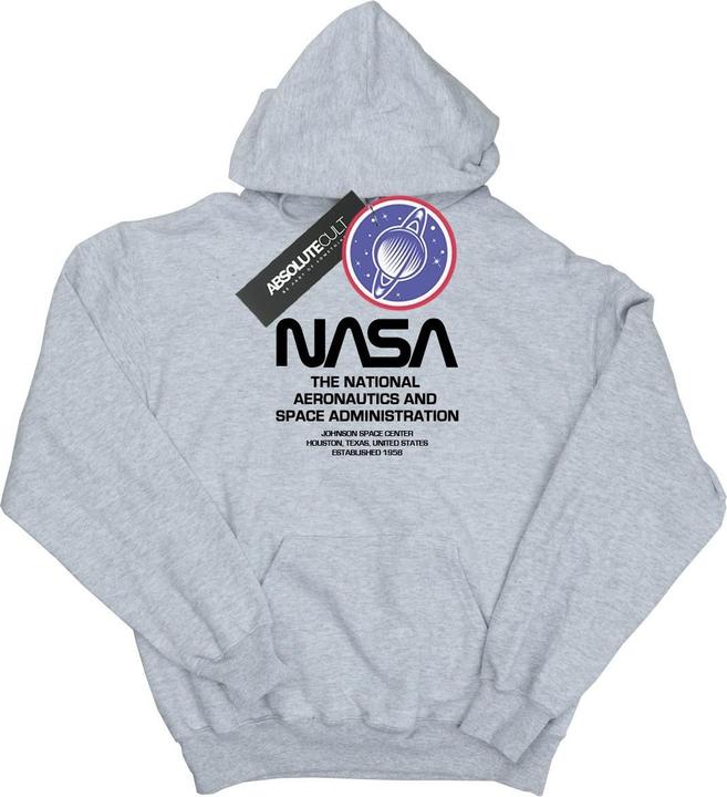 Immagine prodotto Nasa Worm Blurb Felpa con Cappuccio Uomo (4XL)