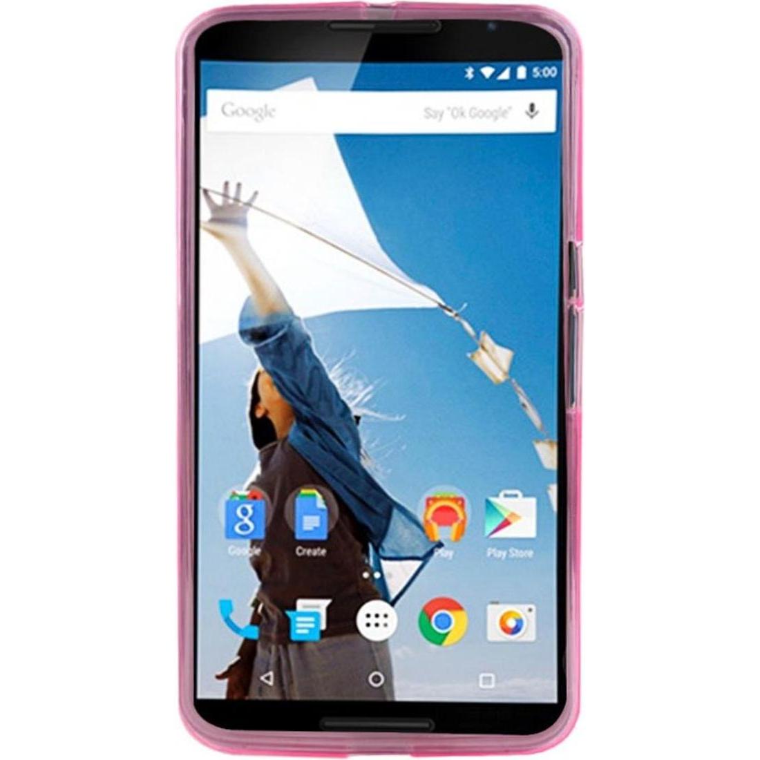 Thumbnail - König Design Handyhülle TPU Tasche für Motorola Google Nexus 6 XT1100 Pink (Google Nexus 6), Smartphone Hülle, Rosa