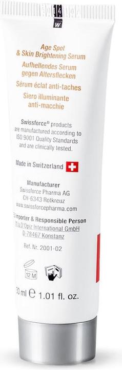 Actual product image Swissforce Anti-Pigment Stains (30 ml, 24h cream)