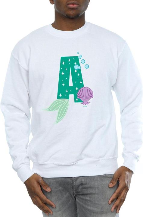 Actual product image Disney Mens Alphabet A Is For Ariel Sweatshirt (XL)