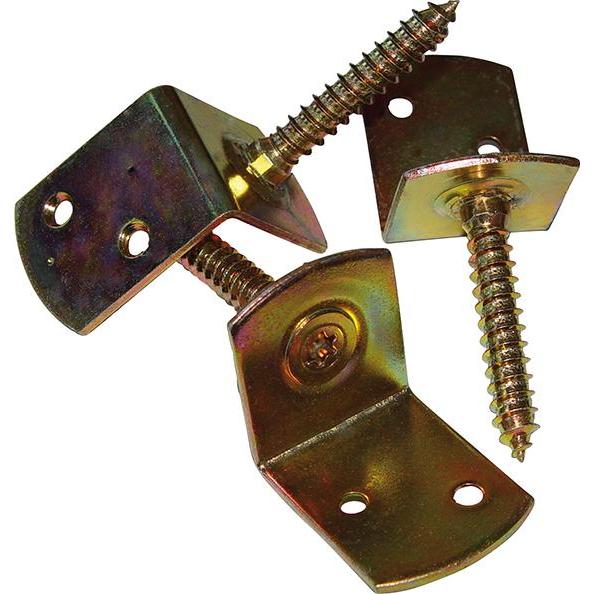 Hadra Flechtzaunbeschlag+Schr.T gelb verzinkt (Flechtzaunbeschläge, 1 Stk.) (204087)