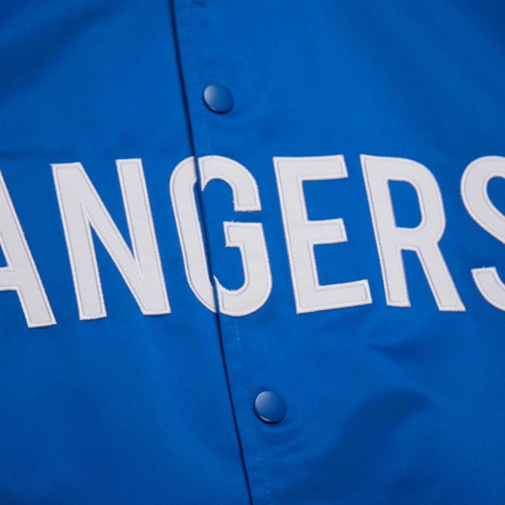 Actual product image Mitchell & Ness M&N Heavyweight Satin Jacket NHL New York Rangers - L (L)