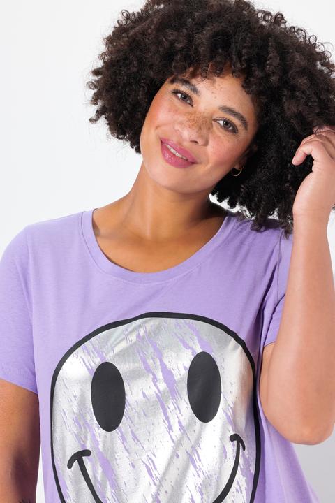 Actual product image Angel of Style A-line t-shirt with metallic smiley (46)