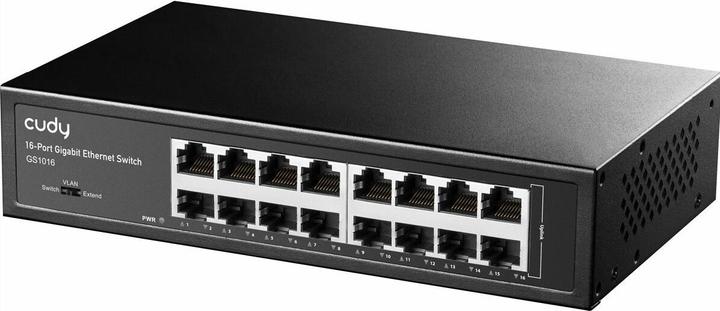 Immagine prodotto Cudy Switch di rete GS1016 Gigabit Ethernet (10/100/1000) Nero (16 porte)