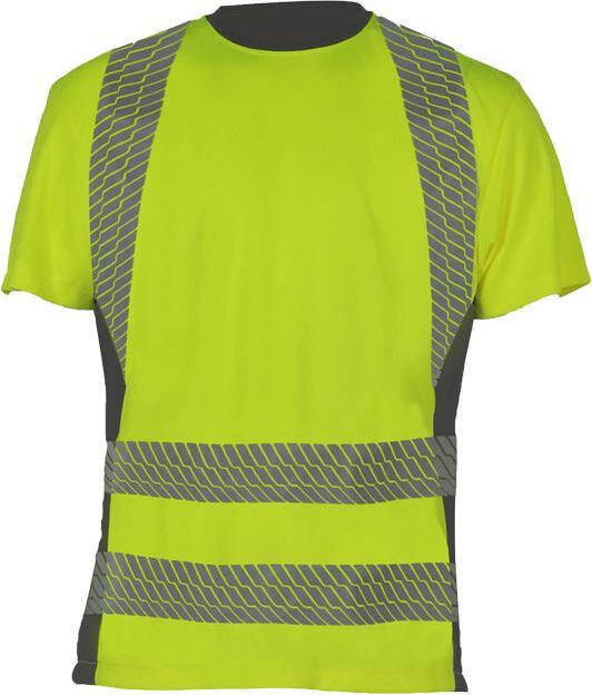 Produktbild Korntex Hi-Vis Recycled T-Shirt Gelb - Grau, Grösse S (XS, S)