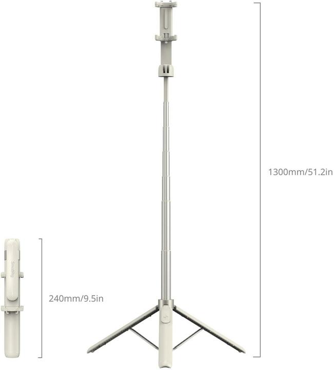 Immagine prodotto SmallRig Bastone da selfie portatile Treppiede ST-25 Bianco 4730