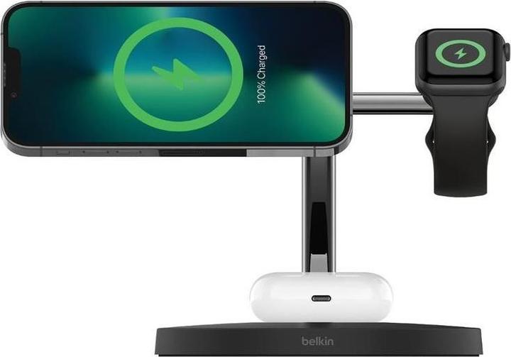 Produktbild Belkin BoostCharge Pro 3-in-1 Ladegerät mit MagSafe (15 W)