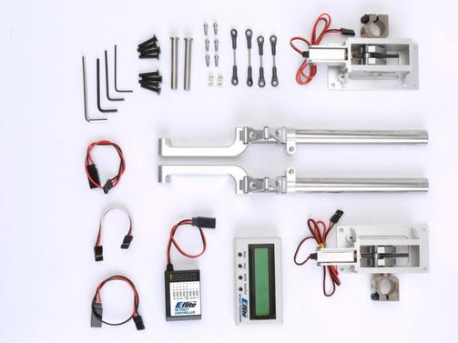 Actual product image E-Flite Retractable landing gear electric 50-60 cc 90° 2-leg for Hanger 9 P-51D Mustang -