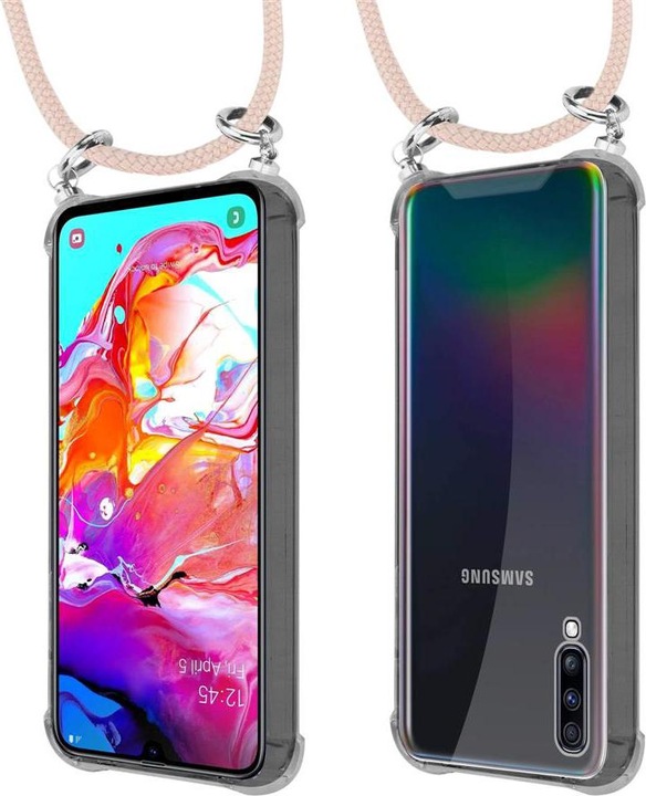 Produktbild Cadorabo TPU Handy Kette SILBER Cover
