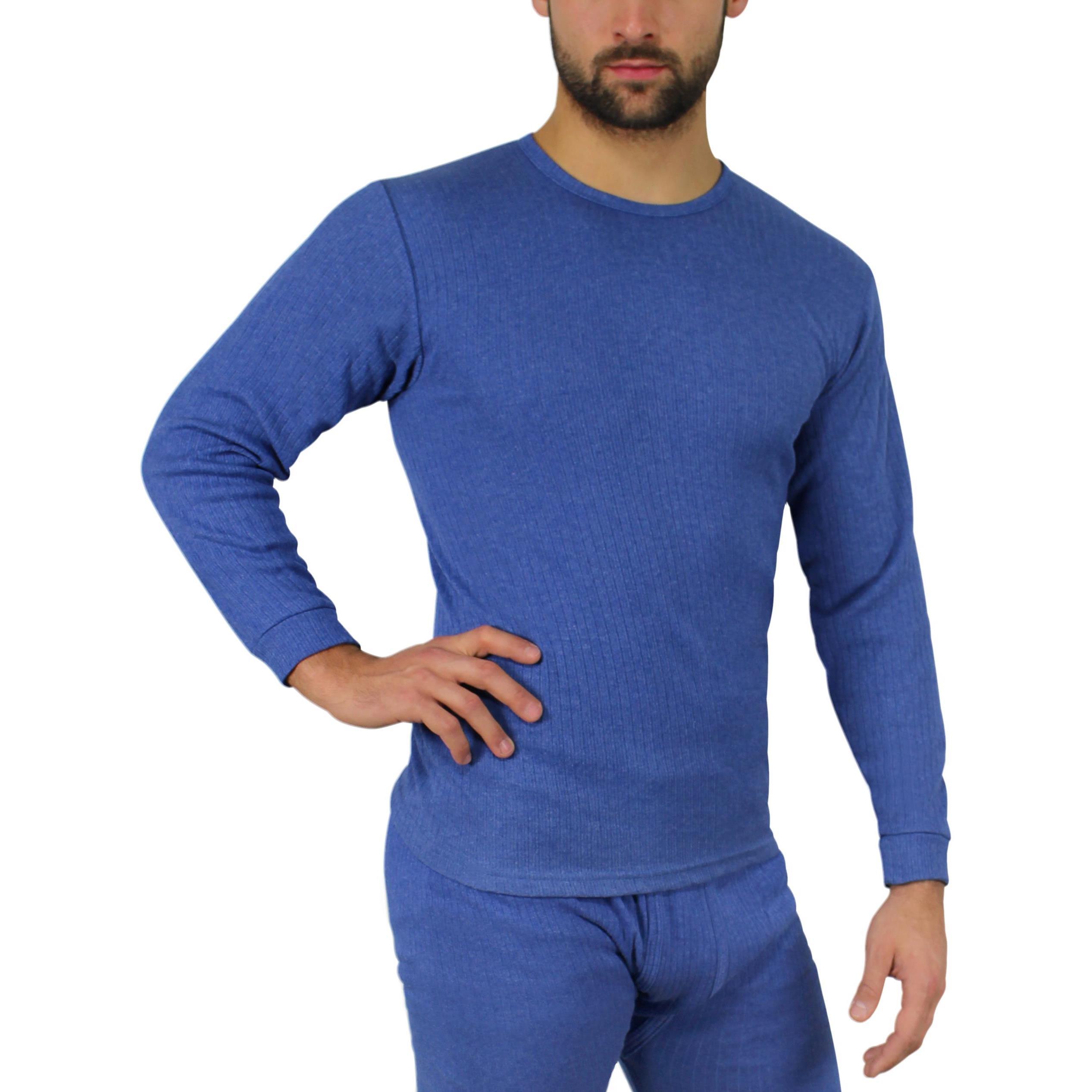 Normani, Herren, Shirt, Herren Thermo-Unterhemd, Blau, (5XS)