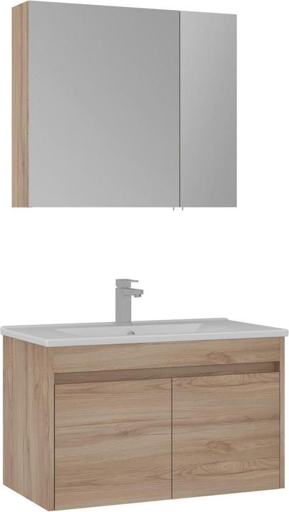 Produktbild Homitis Side 85 v2 Bathroom Cabinet With Sink & Mirror Set (2 Pieces)