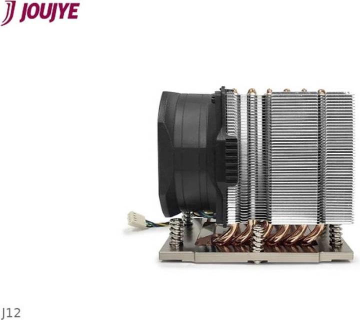 Immagine prodotto Dynatron J12 AMD Genoa SP5 cooler 3U attivo in alluminio con alette impilate e tubi di calore in rame. (105 mm)