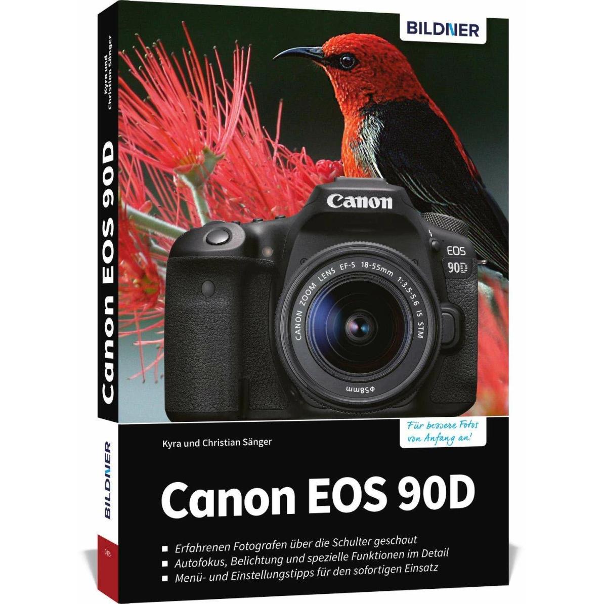 Canon EOS 90D, Sachbücher von Christian Bildner, Kyra Sänger, Christian Sänger