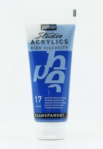 Actual product image Pebeo Studio Acrylics Fine Acrylic (Phthalocyanine blue, 100 ml)