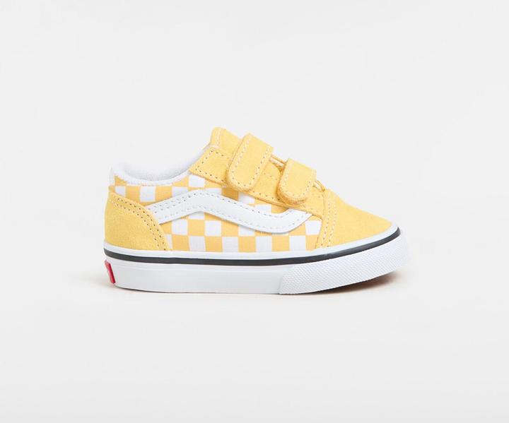 Actual product image Vans Old Skool V Color Theory Checkerboard Banana Cream (22)