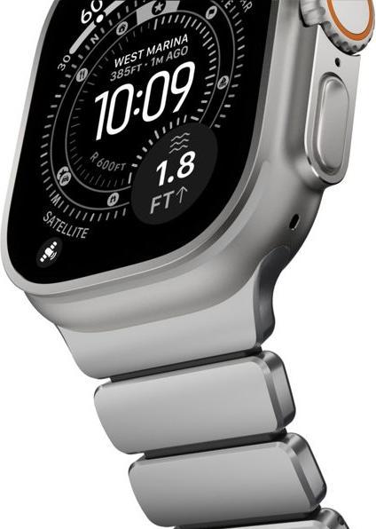 Productafbeelding Nomad Spartan Band Natural Titanium Black 49mm (FKM, Titanium, Titanium)