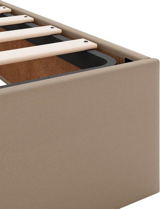 Actual product image VidaXL Ottoman bed without mattress white 140x200 cm faux leather (140 x 200)