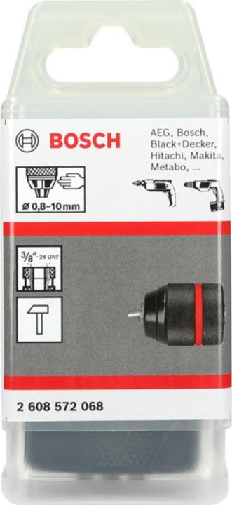 Produktbild Bosch Professional Zubehör Schnellspannbohrfutter bis 10 mm, 1 - 10 mm, 3/8-Zoll - 24