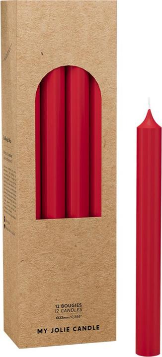 My Jolie Candle Stabkerze für Kerzenhalter - Rot