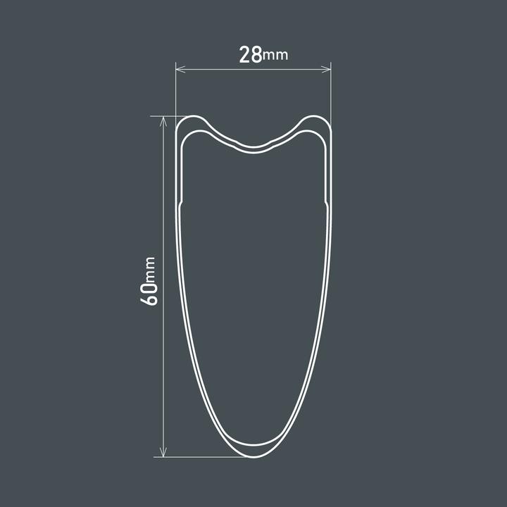 Immagine prodotto Shimano Ruote da strada Dura-Ace WH-R9270-C60 Collé Disc (Ruota anteriore, 28")
