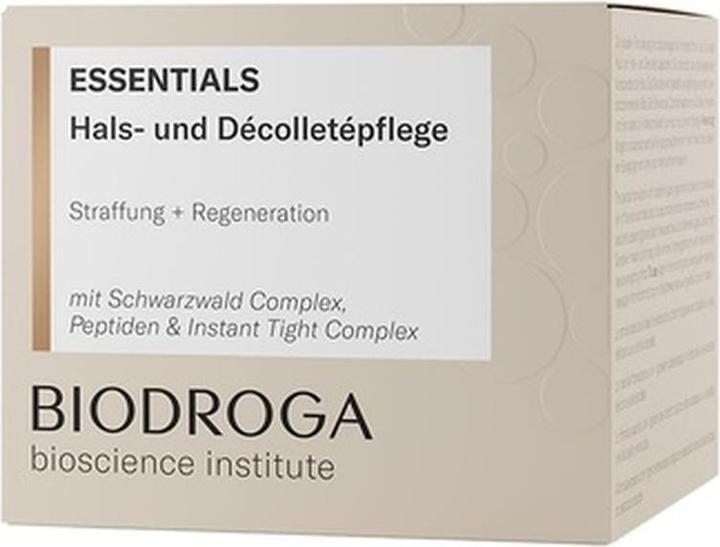 Actual product image Biodroga Bioscience Institute Essentials Neck and Decollete Care 50ml - Firming Care Cream with Blac (50 ml)