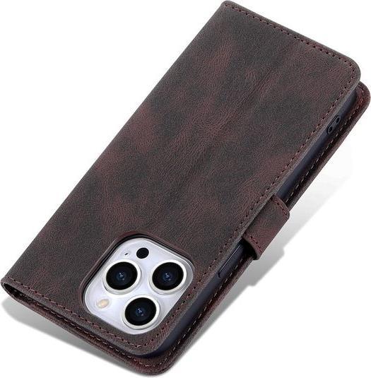 Produktbild MU Classic Retro Leder Bookcover Hülle (Apple iPhone 13 Pro Max)