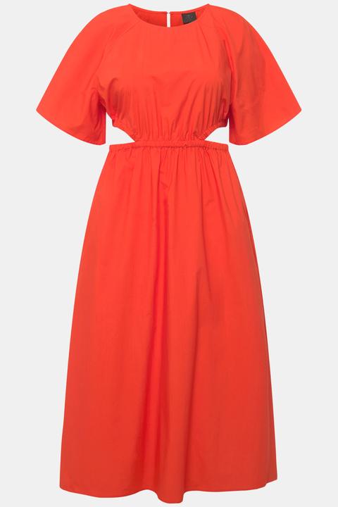 Produktbild Ulla Popken Maxikleid, Cut-Outs, Rundhals, Halbarm (60)