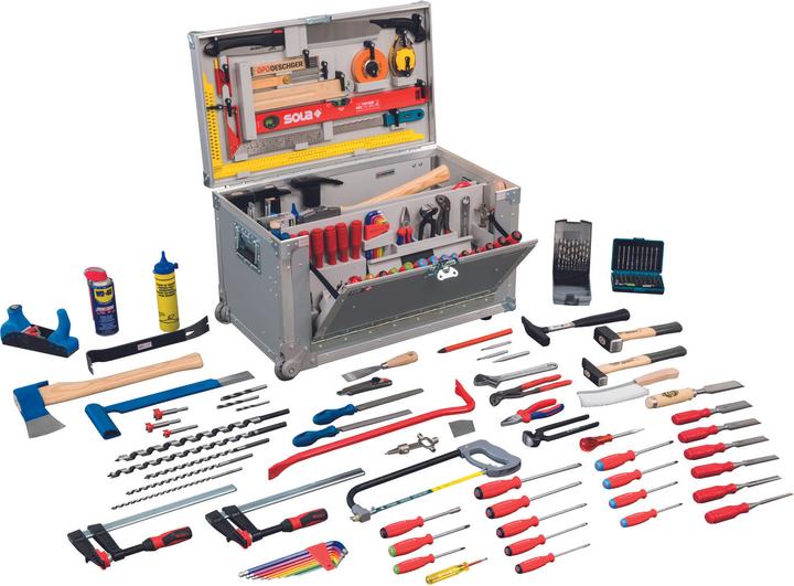 Image du produit OPO Caisse à outils légère de charpentier (71 pièces)