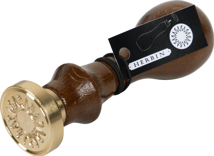 Image du produit Herbin Sceau à vis avec manche en bois vernis ( Symbole) - rose - Soleil