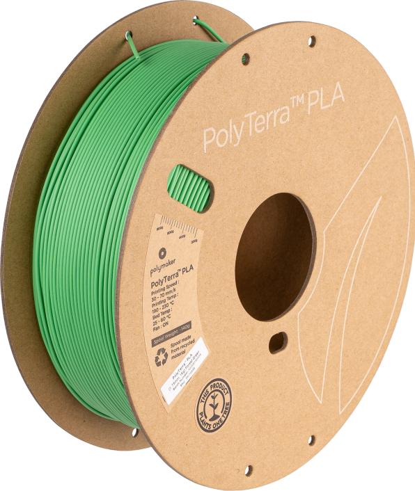Produktbild Polymaker PolyTerra PLA - Forrest Green - 2.85mm (PLA, 2.85 mm, 1000 g, Grün)