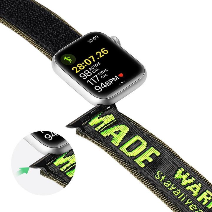 Produktbild Dux Ducis Strap (Outdoor-Version) Apple Watch Ultra, SE, 8, 7, 6, 5, 4, 3, 2, 1 (49, 45, 44, 42 mm) (45 mm, 44 mm, 42 mm, 49 mm, Edelstahl, Nylon)
