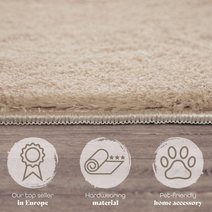 Produktbild TT Home Wohnzimmer Kurzflor Einfarbig Modernes Design Waschbar (200 x 140 cm)