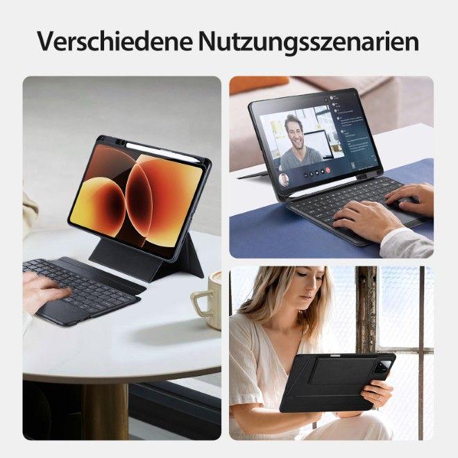 Image du produit Dux Ducis DK Series Keyboard Case mit Backllicht (US, Xiaomi Pad 7, Xiaomi Pad 7 Pro, Xiaomi Pad 8, Xiaomi Pad 8 Pro)