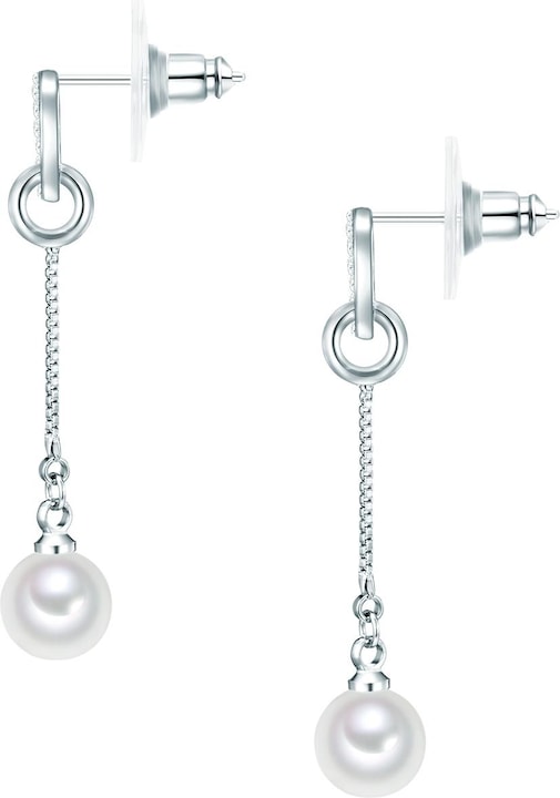 Produktbild Lulu & Jane Messing Glaskristall Muschelkernperle silber - 33240 (Messing)