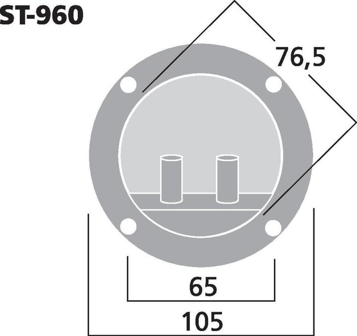 Actual product image Monacor Speaker terminal
