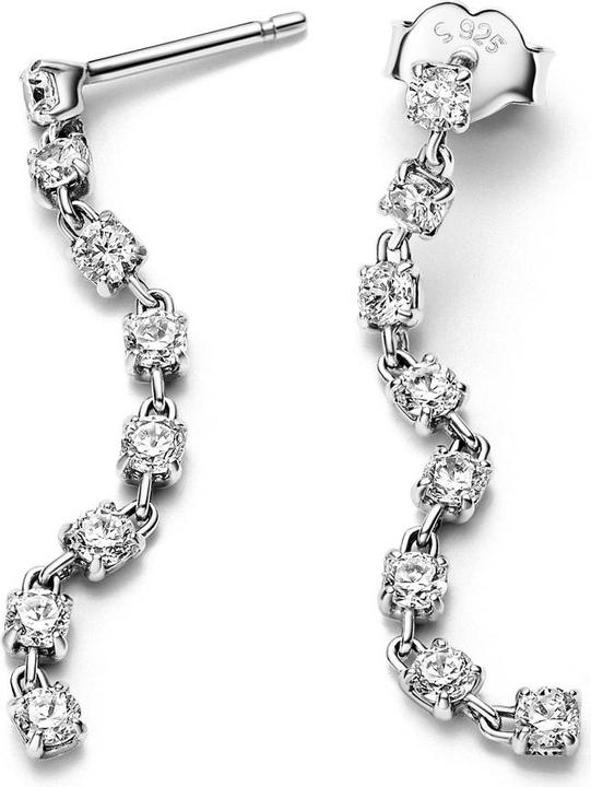 Image du produit Pandora Boucles d'oreilles scintillantes en huit pierres (Argent 925)