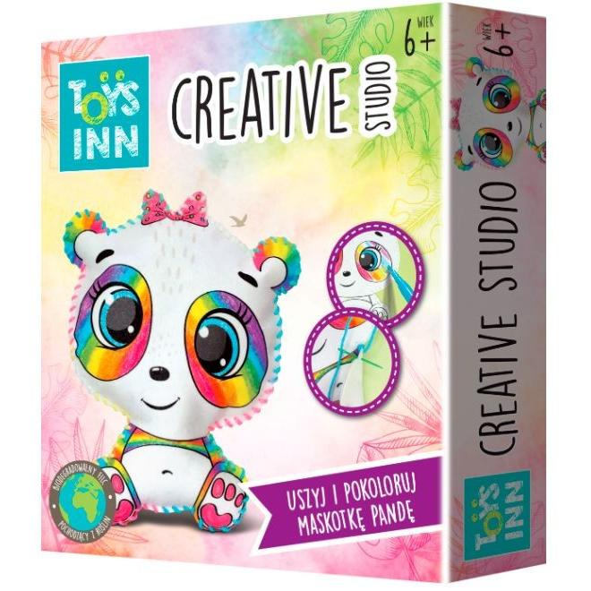 Stnux Rinkinys kreativ zum Nähen und Ausmalen von Creative Studio Panda, Handarbeitsset, Mehrfarbig