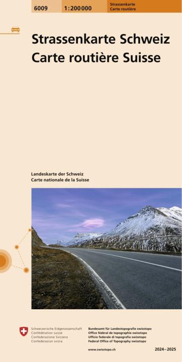 Road map Switzerland 1:200 000