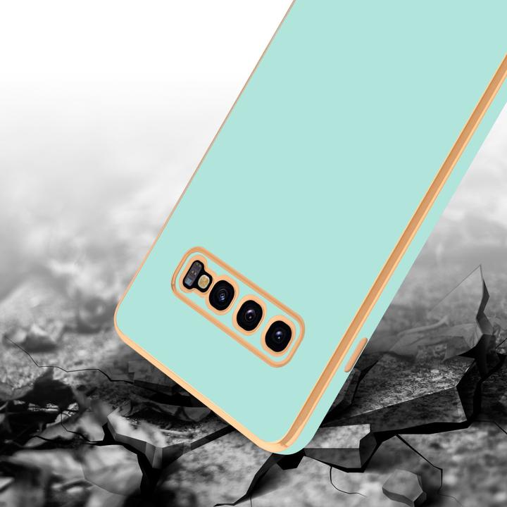 Produktbild Cadorabo Hülle für Samsung Galaxy S10 PLUS im TPU mit Kameraschutz LM130 Style (Samsung Galaxy S10+)