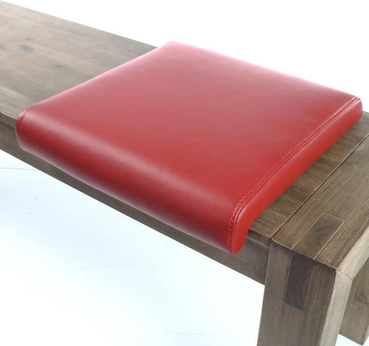 Actual product image SIX made of pleasantly soft leather cover in cowhide (40 x 40 x 7 cm)