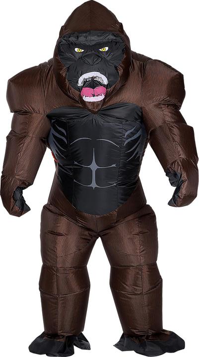 Produktbild Widmann GORILLA (aufblasbares Kostüm m. integriertem Gebläse & Maske), One Size Fits Most Adult (One Size)