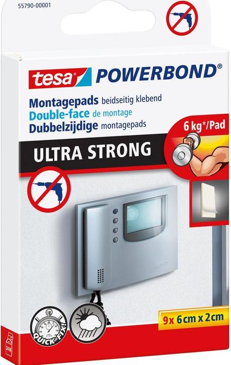 Produktbild tesa Powerbond ULTRA STRONG doppelseitige Klebepads