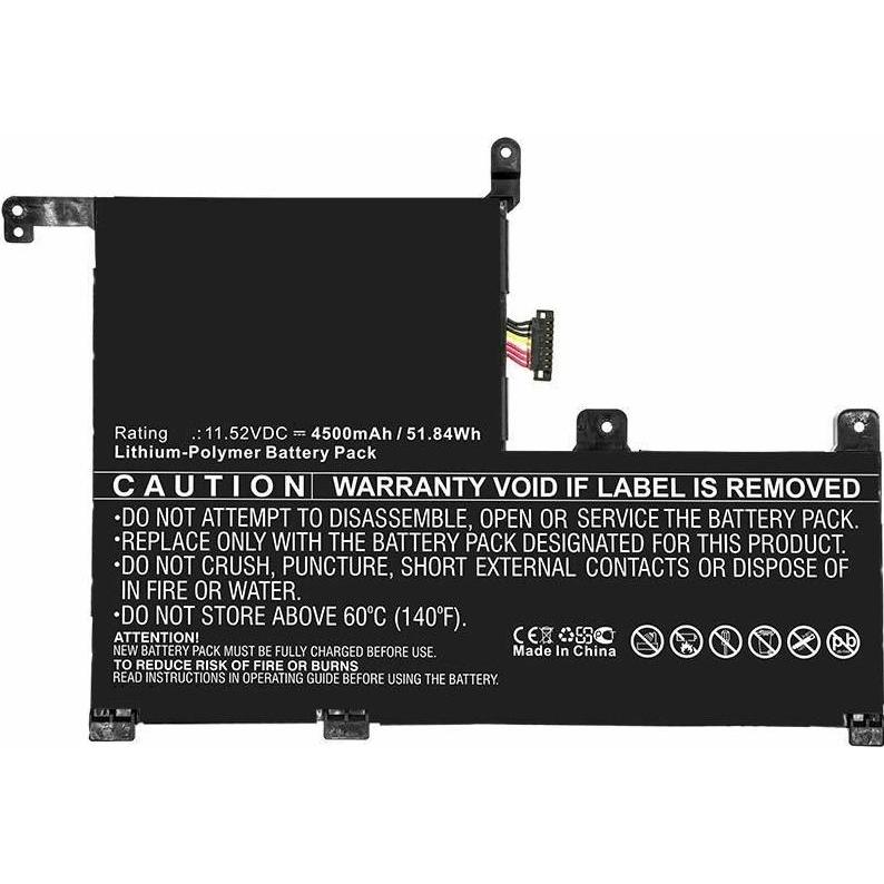 CoreParts Laptop Battery for Asus (4500 mAh), Notebook Akku, Schwarz