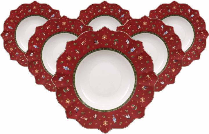 Produktbild Villeroy & Boch Multipack Toy"s Delight Suppenteller rot - 6 Stück (6 x, 26.40 cm)