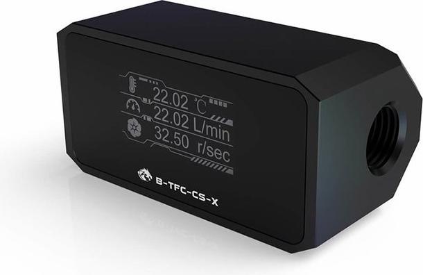Image du produit Bykski B-TFC-CS-X Débitmètre numérique avec écran OLED - Noir