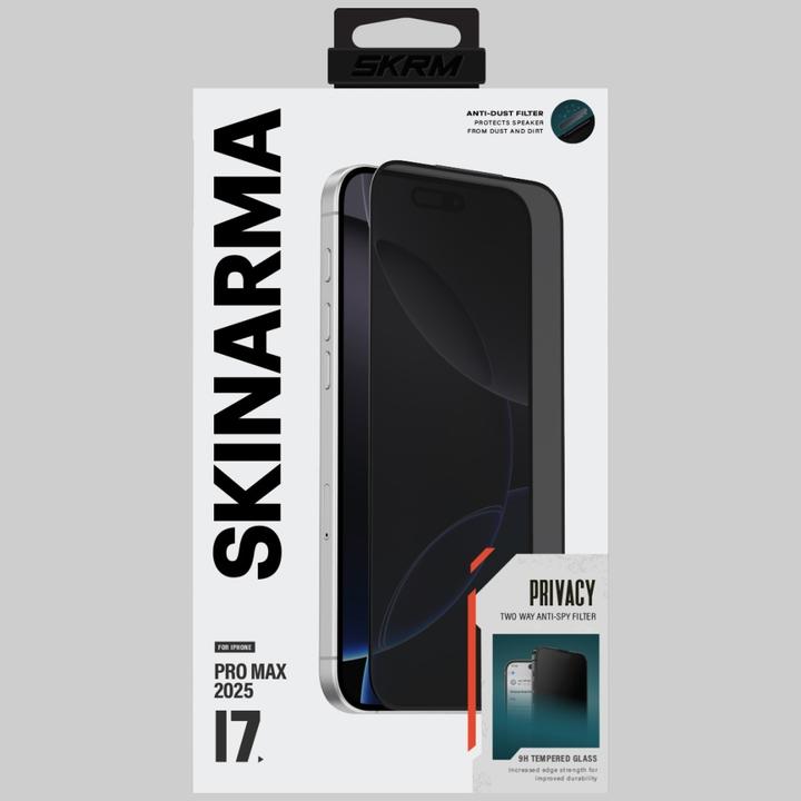Produktbild Skinarma Privacy tempered glass for iPhone 17 privacy