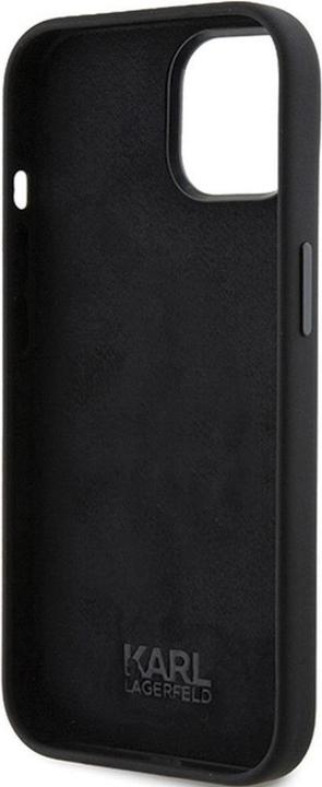 Produktbild Karl Lagerfeld KLHCP15MSDHKCNK iPhone 15 Plus 6.7" czarny/black Silicone Karl&Choupette Head (Apple iPhone 15 Plus)